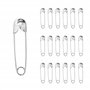 100 Épingles de Sûreté Petites en Argent 20mm – Épingles Nickelées pour Couture