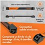 VonHaus Lot de 4 Porte-Outils Magnétiques de 30,5 cm - Barres Magnétiques Robustes pour Rangement - Porte Outils Mural pour Clés