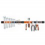 VonHaus Lot de 4 Porte-Outils Magnétiques de 30,5 cm - Barres Magnétiques Robustes pour Rangement - Porte Outils Mural pour Clés