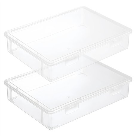 Litinliv 2 Pièces Boîte D'archives Transparente