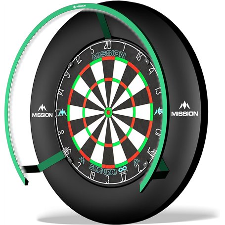 Mission Darts Torus 270 | Système d'éclairage LED avec accès facile à la zone de cible pour jouer sans restriction