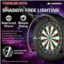 Mission Darts Torus 270 | Système d'éclairage LED avec accès facile à la zone de cible pour jouer sans restriction, noir sablé, 