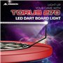 Mission Darts Torus 270 | Système d'éclairage LED avec accès facile à la zone de cible pour jouer sans restriction, noir sablé, 