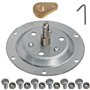 SPARES2GO Kit d'arbre de Tambour Riveté compatible avec Indesit Sèche-Linge