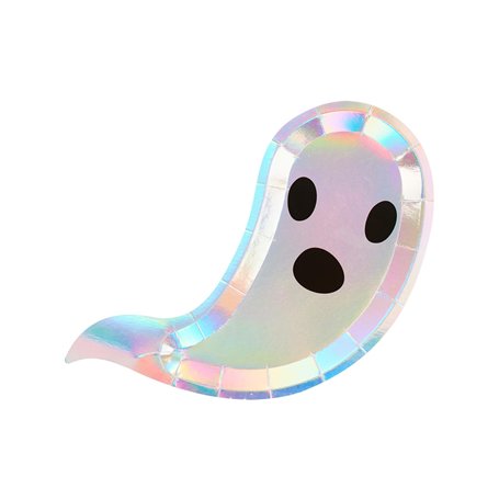 Smiffys Lot de 8 assiettes fantômes sans plastique 14