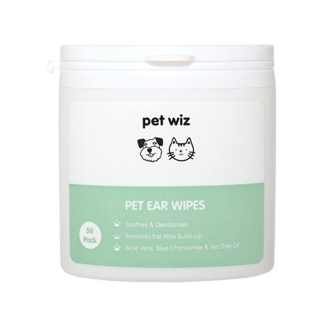 pet wiz Lingettes auriculaires pour chiens et chats Nettoyer