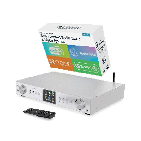Radio Internet Dab FM WiFi Bluetooth |Tuner Dab pour Chaine HiFi avec Spotify Connect | Tuner HiFi avec Plus de 90 présélections