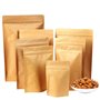 Evergreen Goods 10x Sacs En Papier Kraft (180 Mm X 260 Mm X 50 Mm) - Alimentaires Sacs En Papier - Sacs à Fermeture éClair Et Th