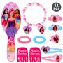 Barbie Beauty Set de 11 bijoux et accessoires pour cheveux pour fille Rose, rose, taille unique