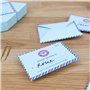 SUCK UK Bloc-notes | Mini enveloppes pour notes/messages & notes | Bloc-notes au design classique vintage postal aérien.