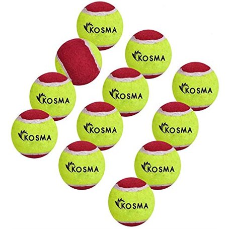 Kosma Lot de 12 balles de Tennis | Balle d'entraînement pour Chiens Super rebondissante