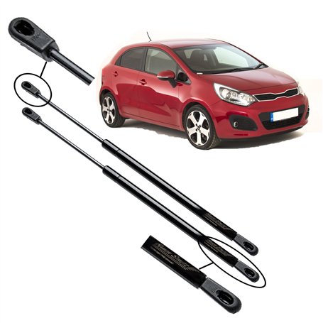 Ramor Strutz 2x Verin de Hayon Compatibles avec Kia Rio III 2011-2017. Voiture à Hayon. Ressorts à Gaz pour Hayon