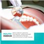 HOKIN Miroir Dentaire en Acier Inoxydable Inspection des Dents Bouche en Acier Inoxydable Miroir Dentiste Outil Stomatoscope Ave