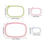 Lot de 3 cerceaux à broder rectangulaires carrés en ABS pour broderie au point de croix, outil de couture pour loisirs créatifs,