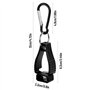 4 Pcs Pinces à Gant pour Gants de Travail Pince à bâche avec Mousqueton Clip Porte Gant Multifonctionnelle anti Perte Glove Clip