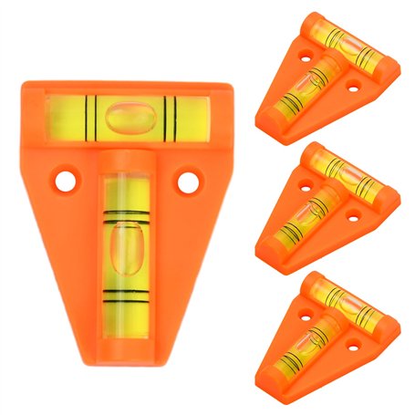 Wisebom Lot de 4 Mini Niveau à Bulle