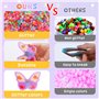 VYYTYYA Perles à repasser,3 200 pièces, 11 couleurs, Perle a Repasser 5 mm,Perles DIY adaptées pour les enfants de 6 ans et plus