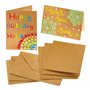 Baker Ross FX981 Kraft Greeting Card Blanks - Pack of 12