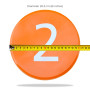 VILUXE Speed & Agility Training Lot de 20 grands marqueurs plats numérotés Multicolore avec poignée antidérapante en PVC Diamètr