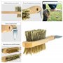 Easy Peasy Mate Kit de toilettage pour chevaux, cure-pieds et brosse à poils équestres – Brosse à cheval en fil d'acier rigide, 
