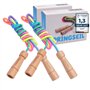KLEINTOBER Set de 2 CORDES À SAUTER pour enfants I En Deux I Corde avec amplificateur central I 220cm I Réglable I Rainbow I Ins