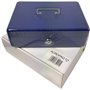 ACROPAQ AG250B - Coffret caisse à monnaie 250x185x80mm Bleu