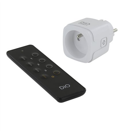 DiO Connected Home 54991 Kit Prise DiO Connect powermeter et télécommade 3 canaux + 1 Groupe-WiFi & 433MHz (3600W