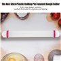 Rouleau Patisserie Plastique Rouleau à Pâtisserie Portable with Bagues en Silicone pour Gâteau Fon