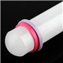 Rouleau a Patisserie de 22cm, Rouleau Patisserie Plastique Rouleau à Pâtisserie Portable with Bagues en Silicone pour Gâteau Fon