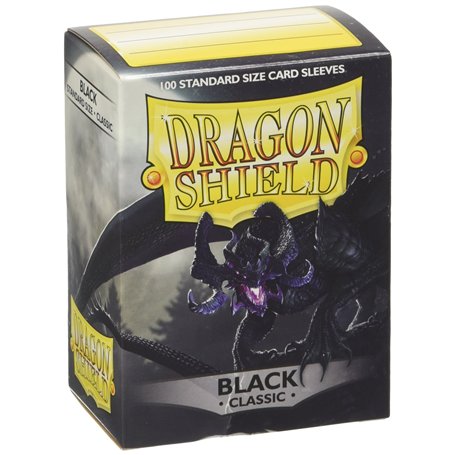 Dragon Shield ART10002 Classic Standard Size Sleeves 100pk-Black