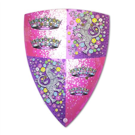 Liontouch - Bouclier de Princesse Cristal pour Filles | Jouet en Mousse pour Jeu d'Imitation des Enfants avec Le Thème Médiéval