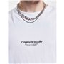 T-shirt à manches courtes homme Jack & Jones JORVESTERBRO TEE SS 12240121 Blanc