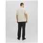 T-shirt à manches courtes homme Jack & Jones JORVESTERBRO TEE SS 12240121 Beige
