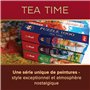 Trefl Premium Plus Quality - Puzzle Tea Time : Garage du Collectionneur de Voitures - 1000 pièces, Série d'Images Nostalgiques P