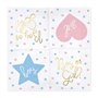 PartyDeco Lot de 20 serviettes en papier avec inscription Boy or Girl pour Gender Reveal Party