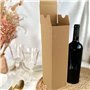 WAVE Elégante boîte à vin en papier kraft