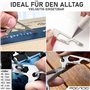 POCARDO KEY-TOOL | Outil multifonction 12 en 1 pour organisateur de clés | Accessoire porte-clefs | en forme de clé | Tournevis,