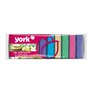York Lot de 10 éponges à récurer Multicolore Taille S