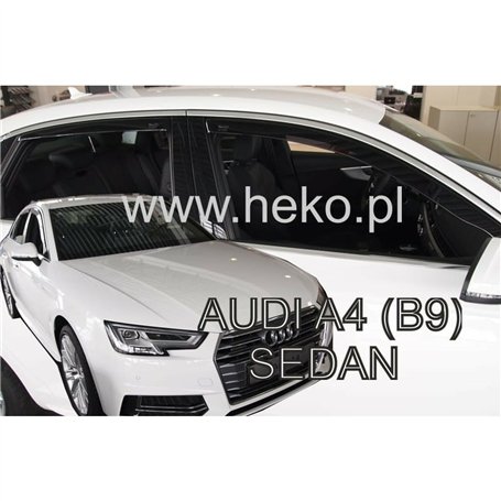 Déflecteur de vent HEKO HO10253 AUDI A4 (B9) SEDAN Arrière Frontal 4 Pièces