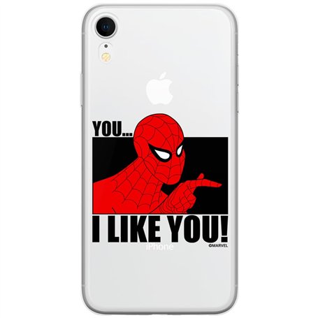 ERT GROUP Coque de téléphone Portable pour Iphone XR Original et sous Licence Officielle Marvel Motif Spider Man 034 Parfaitemen