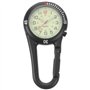 ULTECHNOVO Clip-on Montre Gousset Clip Noir sur Mousqueton Lunette Tournante Visage Lumineux Montre Gousset pour Médecins Infirm