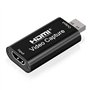 Yesimola Adaptateur HDMI Cartes de Capture Audio Vidéo Noir