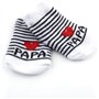 Distinct® Chaussettes en coton pour bébé chaussettes mignonnes J'aime MaMan + j'aime PaPa Chaussettes en coton pour nouveau-nés 