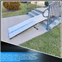 WORHAN Rampe de 2.44m Alu Pliable Valise Aluminium pour Fauteuil Roulant Chargement Scooter Plate-Forme Neuf R8