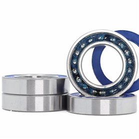 Lot de 4 roulements à cartouche VRS MAX 6903 - Dimensions : 17 x 30 x 7 mm - En acier chromé noir scellé avec de la graisse - Po