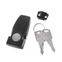 Rtengtunn Serrure à Bascule de sécurité du verrou DK604 en métal Enduit de moraillon en métal Noir avec Deux clés