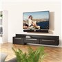 Mounting Dream Support Mural TV pivotant et inclinable Support Mural TV à Bras Double pour la Plupart des téléviseurs LED, LCD, 
