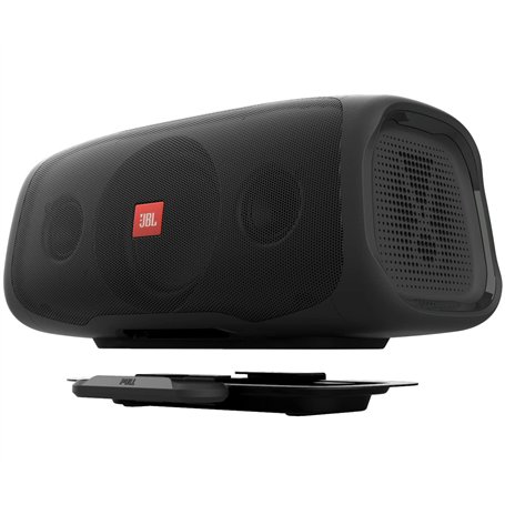 JBL BASSPRO Go Plus avec Chargeur Domestique : Subwoofer Actif Caisson de Basse Voiture Actif et Enceinte Bluetooth de 200 Watts
