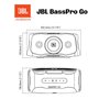 JBL BASSPRO Go Plus avec Chargeur Domestique : Subwoofer Actif Caisson de Basse Voiture Actif et Enceinte Bluetooth de 200 Watts
