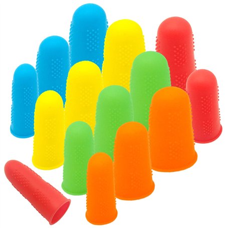 CKANDAY 15 Pack de Capsules de Doigt en Silicone pour Pistolet à Colle Chaude
